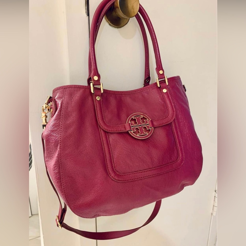 TORY BURCH Amanda Leather Hobo Bag